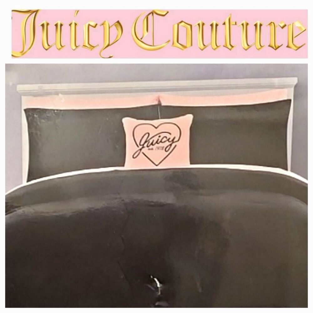 Juicy Couture Logo Heart Pillow 8-PC King Comforter Set
